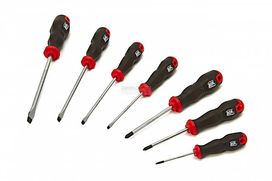 AOK 7DELIGE PROFI SCHROEVENDRAAIERSET PHILIPS  PLAT