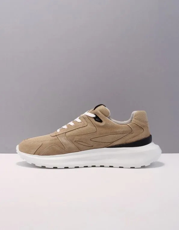 BLACKSTONE AG306  LAGE SNEAKERS  HEREN  BEIGE