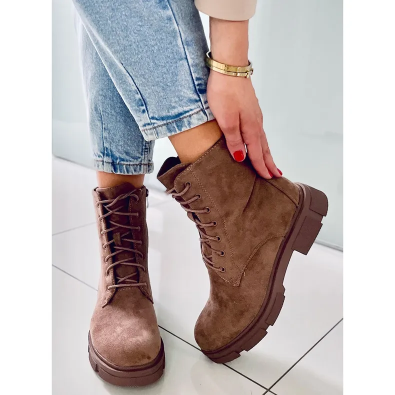 BM Turner Khaki veterschoenen bruin
