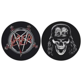 Draaitafelpad (set van 2pcs) SLAYER - PENTAGRAM - VVEHRMACHT - RAZAMATAZ