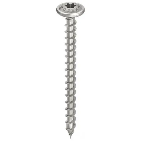 HECO TOPIXPLUS TELLERKOPSCHROEF  8X40MM  RVS  VOLDRAAD  T40  61844 (PER 50 STUKS)