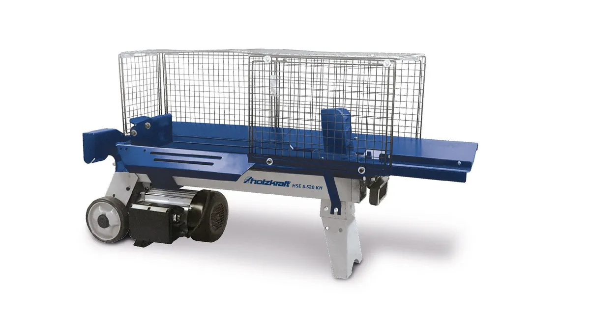 Horizontale elektrische houtklover dia. 250mm lengte 520mm 2,2kW 230V Holzkraft