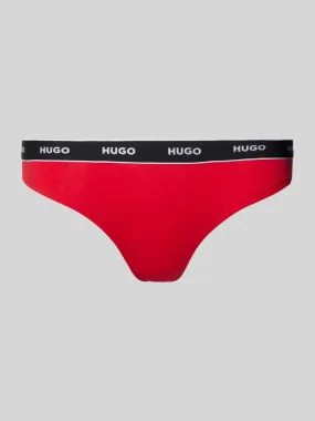 HUGO String met label in band, model 'Carousel' in rood