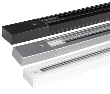 IVELA SPANNINGRAIL 1FASE 1000X35X18MM  ZWART INCL AAN/EINDSTUK
