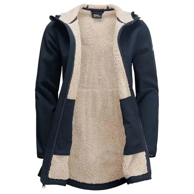 Jack wolfskin Windland Coat Winterjas Dames Maat L Blauw