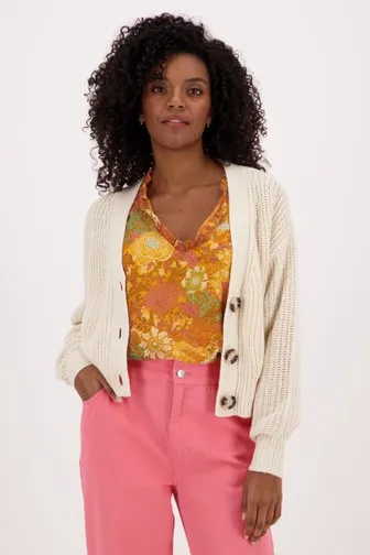 JDY Beige korte cardigan
