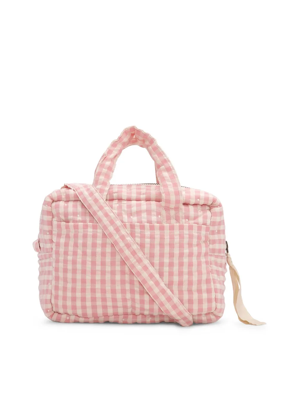 Konges Slojd doll bag tas roze geruit