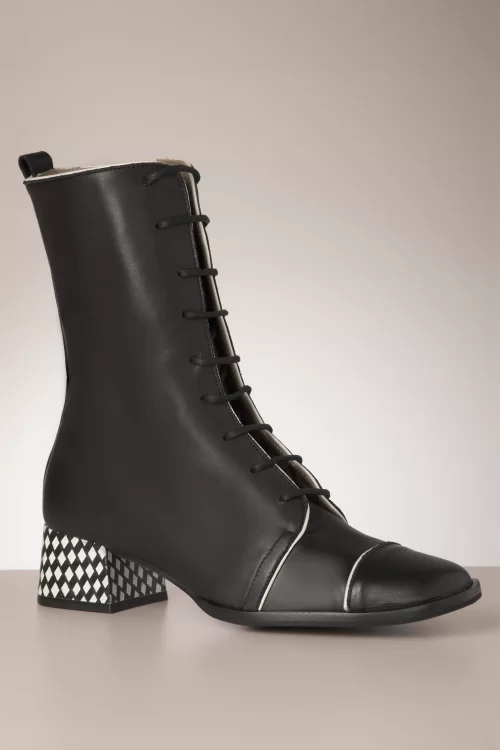 Liberty Lace Up laarsjes in zwart