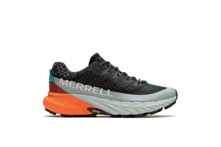 Merrell Agility Peak 5 trail loopschoen zwart/grijs/oranje heren