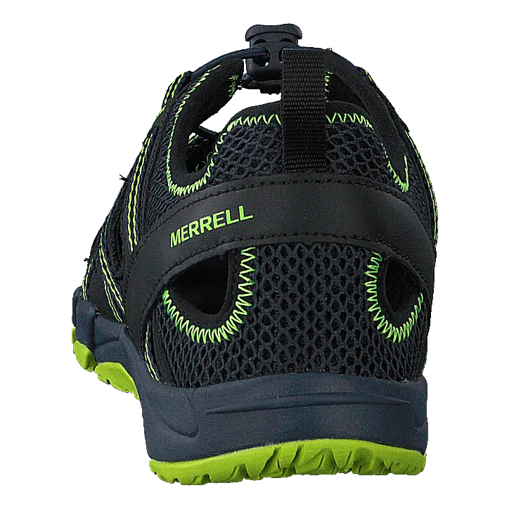 Merrell schoenen Hydro Choprock Shandal Black/navy/lime