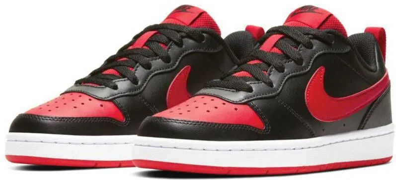 Nike Zwart/rode Court Borough Low maat 37.5