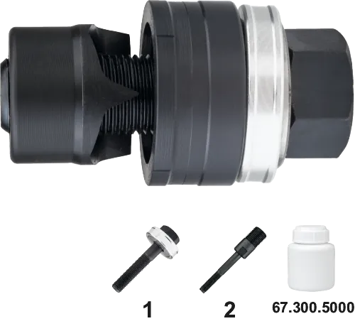 PHANTOM GATENPONS MET 3VOUDIG SPLIJTSTEMPEL‚ VOOR HAND EN HYDRAULISCH GEBRUIK‚ INCL BOUT EN LAGER 47 MM