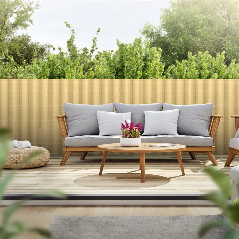 PRIVACYSCHERM MAT 100X400 CM PRIVACY HEK WINDSCHERM BALKONSCHERM PVC BAMBOE UVBESTENDIG
