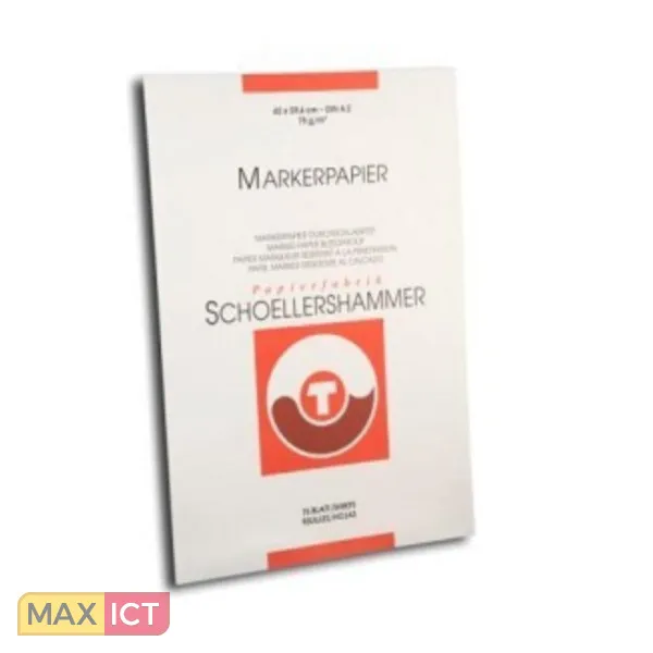 Schoellershammer Markerblok sh a2 75gr wit