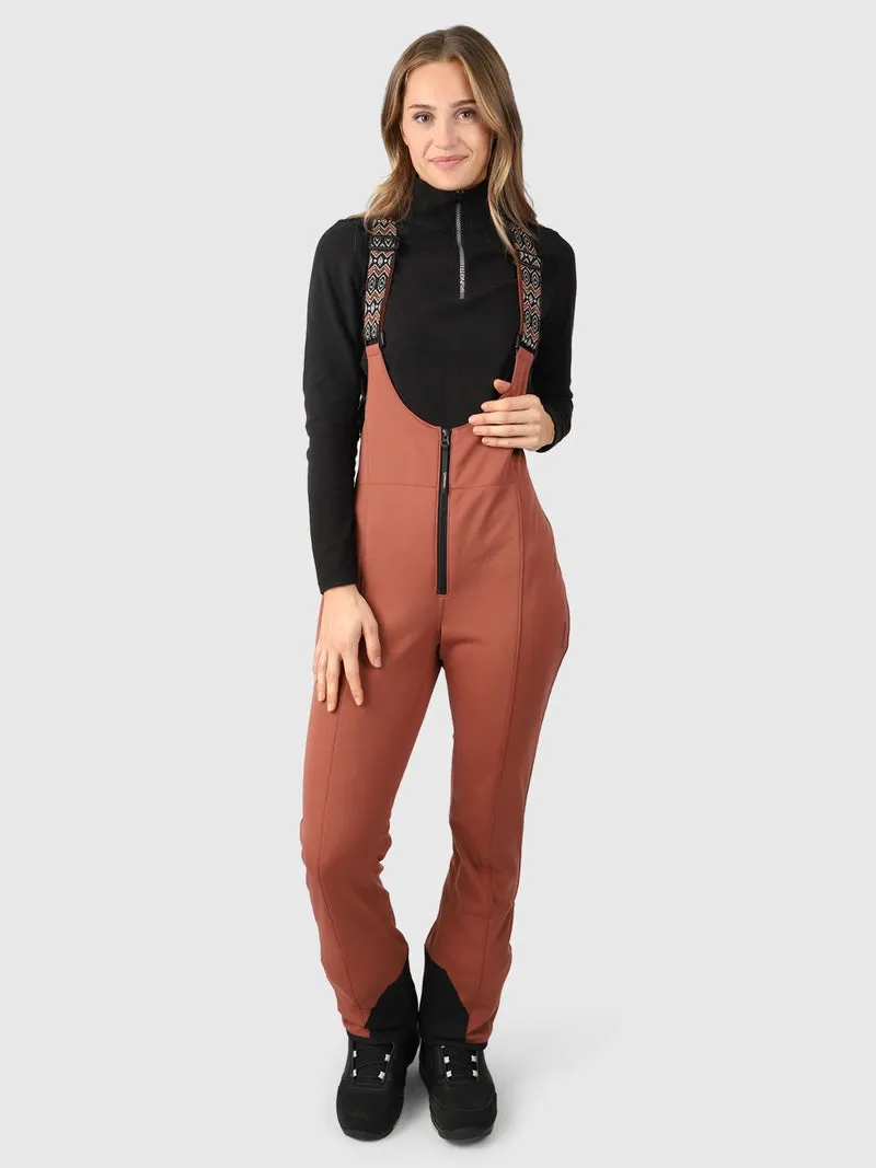 Skibroek Brunotti Women Avalanche Salopet Mahoganny