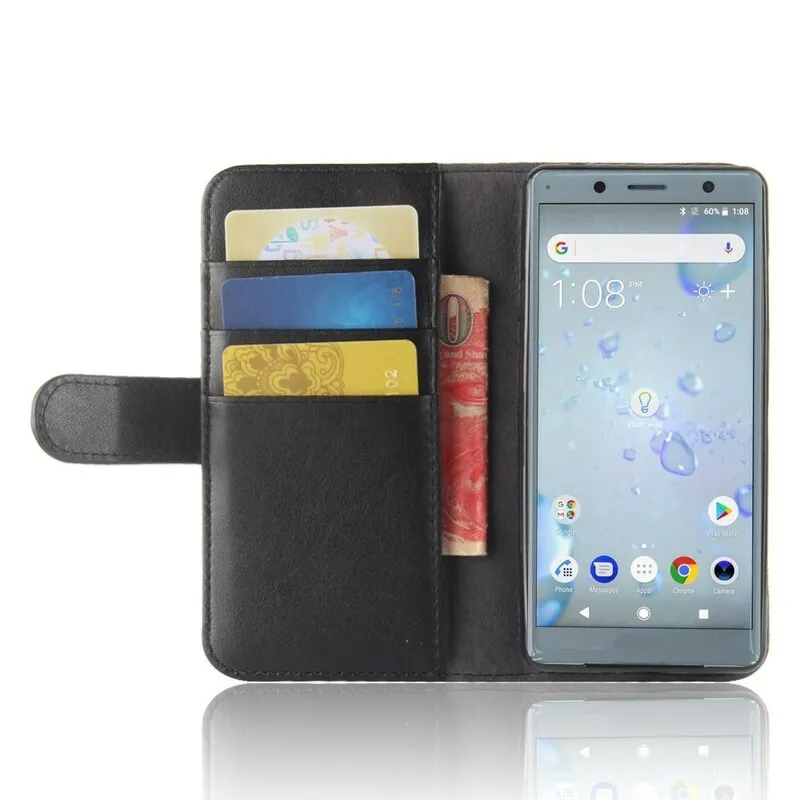 Sony Xperia XZ2 Compact Echt Leren Hoesje