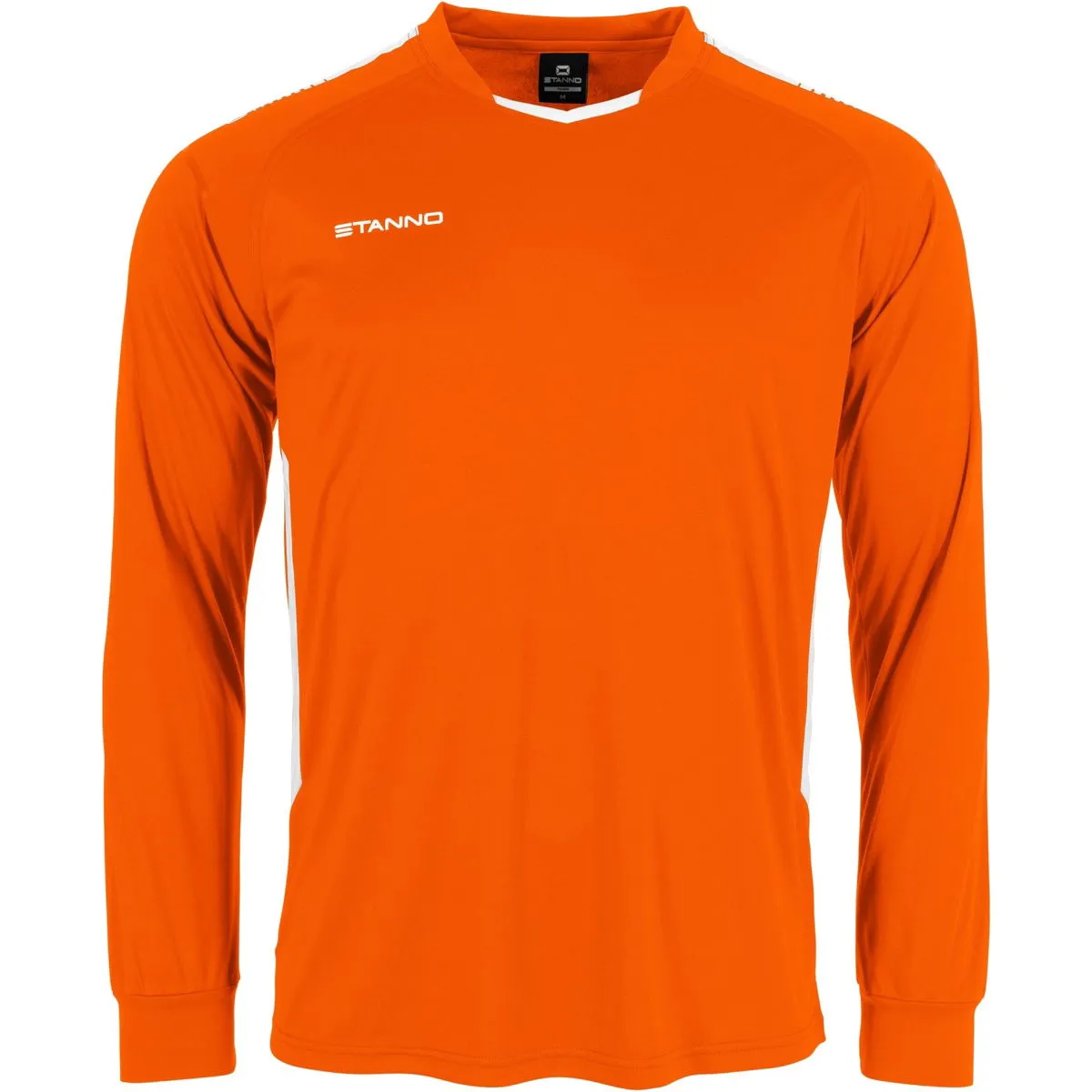 STANNO FIRST FIRST VOETBALSHIRT LANGE MOUW HEREN  ORANJE / WIT