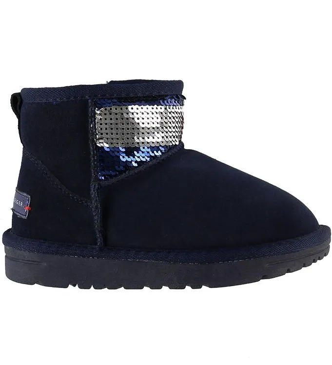TOMMY HILFIGER LAARZEN M. VOERING  NAVY M. PAILLETTEN