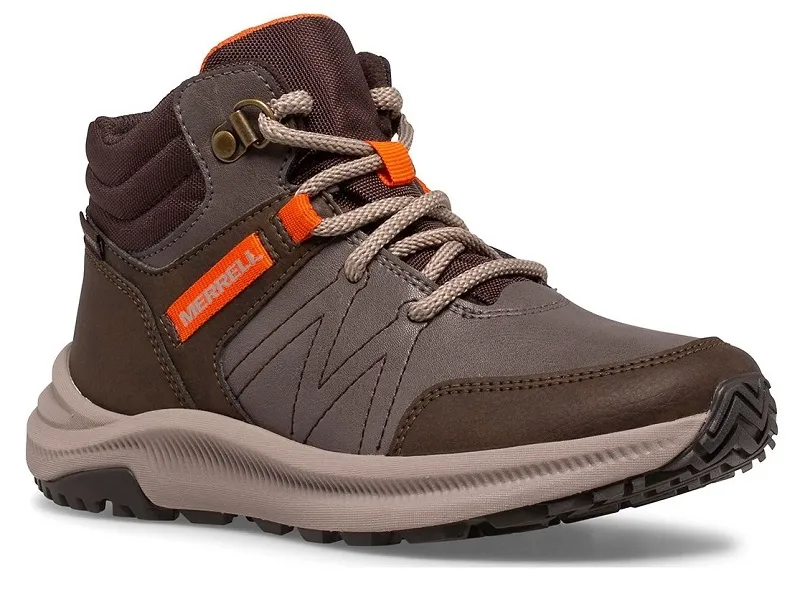 Wandelschoen Merrell Kids Greylock Waterproof Brown