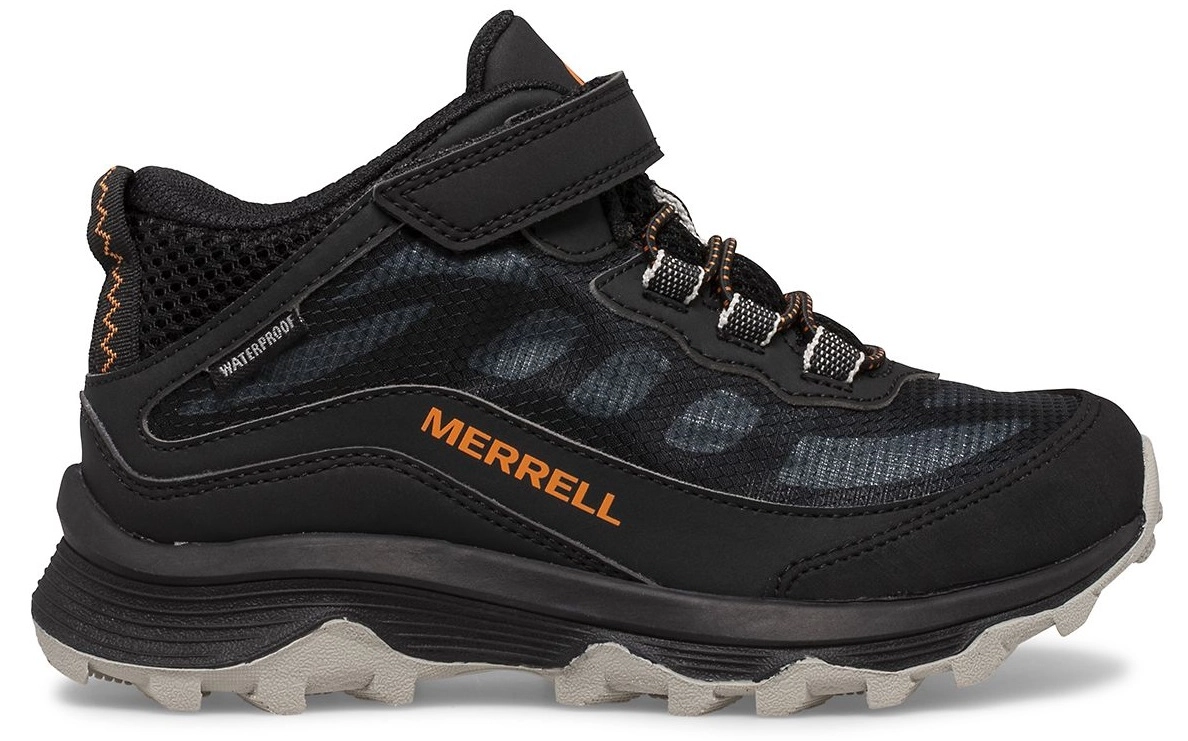 Wandelschoen Merrell Kids MOAB Speed Mid Wide A/C Waterproof Black